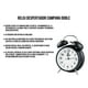 thumbnail image 4 of Reloj Despertador Campana Retro Analógico Estilo Vintage Alarma Decorativo Retro Retroiluminación (Negro), 4 of 11