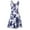 White, variant on IROINNID A-Line Dress For Women Fashion Sleeveless Printed Skinny V-Neck Knee-Length Dress