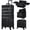 Alpine Black, variant on Rolling Makeup Case On Wheels 4 In 1 Large Organizer Travel With Key Swivel Artist Salon Storage Traveling Cart Trunk Black