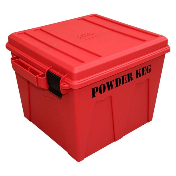PK12 Reloading Powder Storage Container, Powder Keg, USA Made, Red