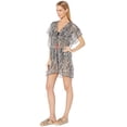 thumbnail image 2 of Becca by Rebecca Virtue ZEBRA MULTI Sheer Woven Tunic Cover-up, US X-Small/Small, 2 of 4