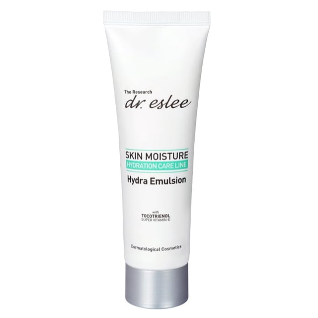 dr. eslee Hydra Emulsion 80ml Loción facial suave + Emulsión tipo crema para pieles sensibles Para todo tipo de piel Acabado no pegajoso Tocotrienol y pantenol para una máxima hidratación Cuidado de l