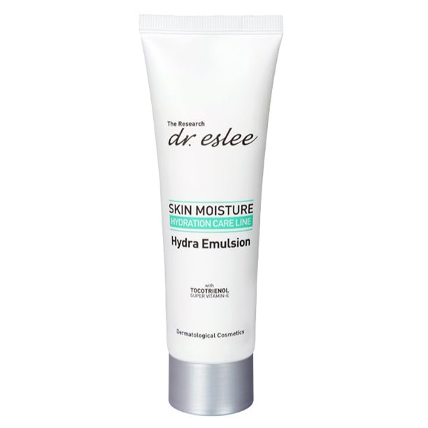 dr. eslee Hydra Emulsion 80ml Loción facial suave + Emulsión tipo crema para pieles sensibles Para todo tipo de piel Acabado no pegajoso Tocotrienol y pantenol para una máxima hidratación Cuidado de l