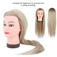 thumbnail image 3 of Mannequin Head With Hair, Mannequin Head Hair Styling Manikin For Hairdressing Training Styling Practice, 3 of 8