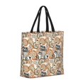 thumbnail image 2 of KLL Floral Paisley Pattern Aesthetic Tote Bag for Women Beach Bag Shopping Bags Shoulder Bag Reusable Grocery Bags, 2 of 7