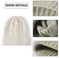 thumbnail image 3 of Gorros de invierno para hombres, gorro cálido para mujer, gorros de punto con forro, gorro para mujer, gorro de calavera para clima frío, 3 of 5