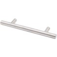 thumbnail image 2 of Bar Cabinet Pull, 96 Millimeters, 156mm Overall Length, Satin Stainless Steel by Stone Harbor Hardware, 2 of 4