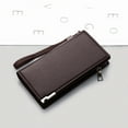 thumbnail image 4 of Fashion ID Long Wallet Solid Color Men Hasp Purse Multiple Card Slots Clutch Bag, 4 of 6