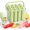 Green, variant on Silicone Ice Stick Tray with Storage Caddy - Flexible 6/12-Cavity Mold for Bottles, Freezer