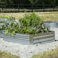 thumbnail image 2 of Grapevine Galvanized Steel Raised Garden Bed, Rectangular, Silver, 2 of 9