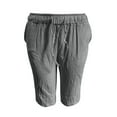 thumbnail image 3 of Youmylove Mens Shorts Vintage Men's Casual Summer Shorts Men's Solid Men's Short Pants Stylish Comfy Short, 3 of 4
