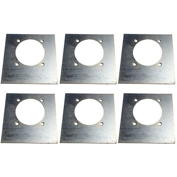 RAParts (6) New Backing / Mounting Plates for D-Ring Tie Down Recessed D-Rings Rope Ring