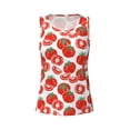 thumbnail image 3 of Picia Hand Drawn Tomatoes Pattern Women's Workout Tank Top,Breathable Activewear,Slim Fit Athletic Top,Versatile Workout Moisture-wicking top-XX-Large, 3 of 9