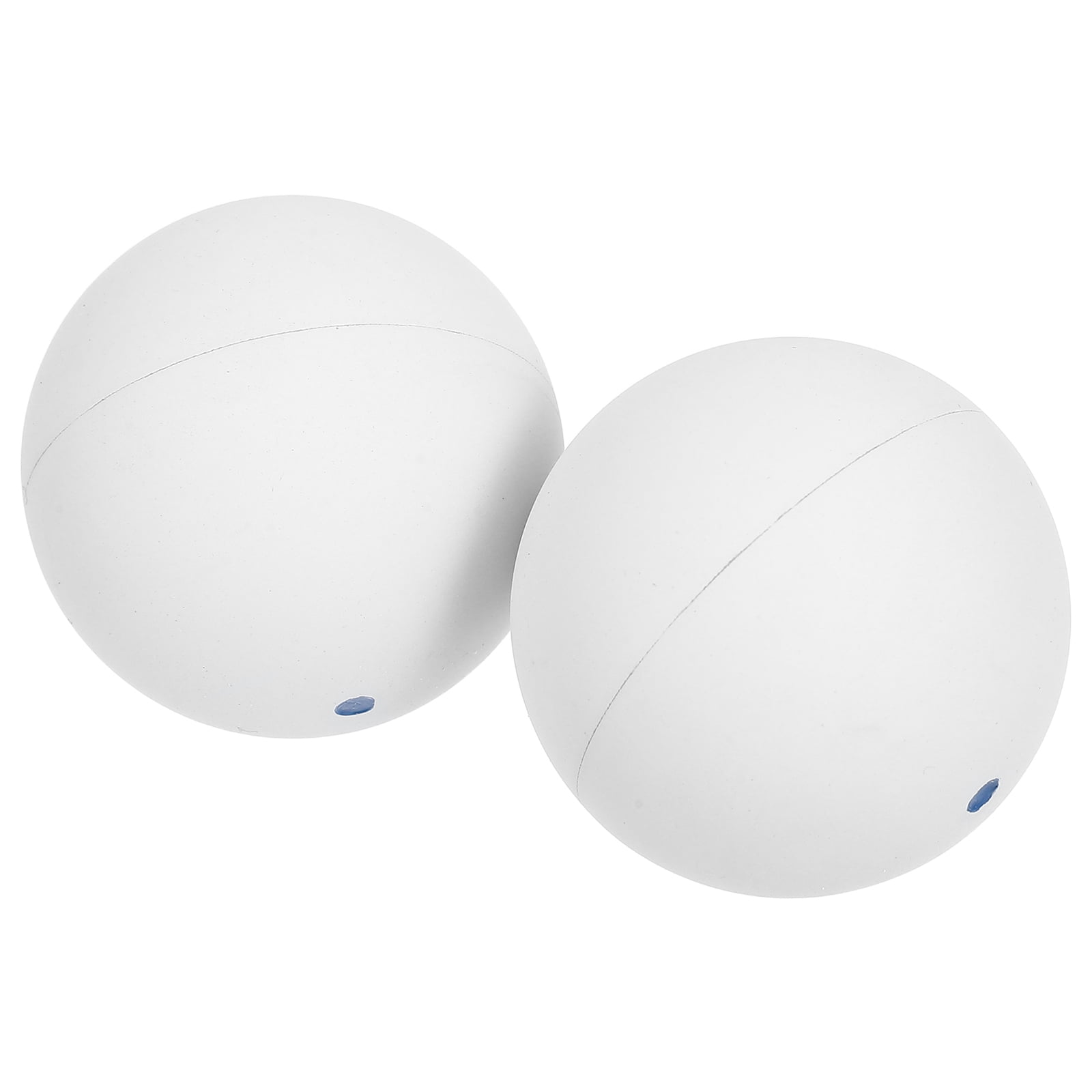 PTOOTP 2Pcs White Rubber Training Balls for Indoor Outdoor Sports Hand Eye Coordination