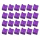 thumbnail image 1 of 24 Paquetes de Cajas de Joyas de Cartón Cuadrado Perfecl 5 × 5 × 3.4 cm Púrpura, 1 of 5