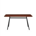 thumbnail image 3 of 60" Modern Industrial Solid Wood and Metal Dining Table - Dark Walnut, 3 of 6