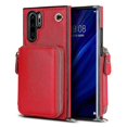 thumbnail image 1 of Funda tipo cartera para Huawei P30 Pro con tarjetero y correa para el hombro para mujer p202411261300, 1 of 5