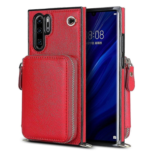 Funda tipo cartera para Huawei P30 Pro con tarjetero y correa para el hombro para mujer p202411261300