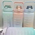 thumbnail image 3 of 2L Motivational Water Bottle With Handle Removable Straw Water Jug Time Marker, 3 of 7