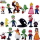 thumbnail image 3 of Treingi 2024 6 piezas/18 piezas Super Mario Bros PVC figuras de acción juguetes muñecas modelo conjunto Luigi Yoshi Donkey Kong hongo para niños regalos de cumpleaños, 3 of 5