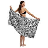 12 Zebra Print Beach Towels 30" x 60" 1st Quality 10.5lbs./dozen 