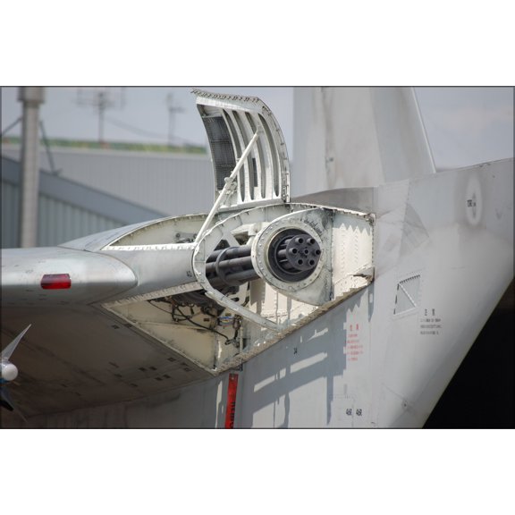 24"x36" Gallery Poster, M61 Vulcan gatling gun mounting on JSDF F15 eagle