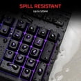 thumbnail image 2 of Alloy Core RGB – Membrane Gaming Keyboard, Comfortable Quiet Silent Keys with RGB LED Lighting Effects, Spill Resistant, Dedicated Media Keys, Compatible with Windows 10/8.1/8/7 – Black, 2 of 4