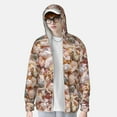 thumbnail image 4 of Fotbe Colorful Seashells Men's Women's UPF 50+ Sun Protection Jacket Hooded Cooling Shirt with Pockets Hiking Outdoor Performance-3X-Large, 4 of 9