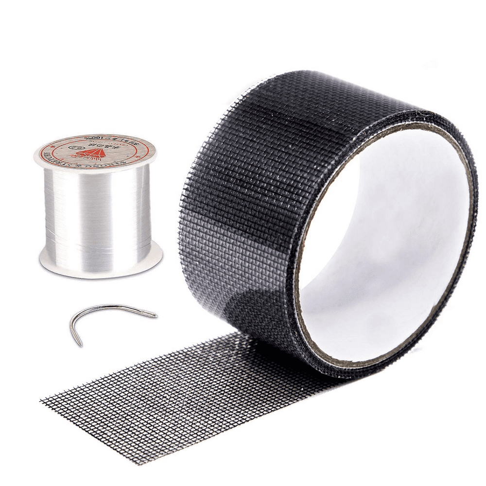 Window Screen Repair Tape, Black Screen Door Patch Kit Strong Adhesive