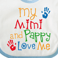 thumbnail image 4 of Inktastic Mimi and Pappy Love Me Boys or Girls Baby Bib, 4 of 4
