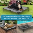 thumbnail image 3 of Arlee Rectangle Pet Dog Cot - Cooling Air Flow - Elevated - Weather Resistant - Chew Resistant - Supportive 150lbs - Small/Medium/Large/Extra Large (choose your color), 3 of 8