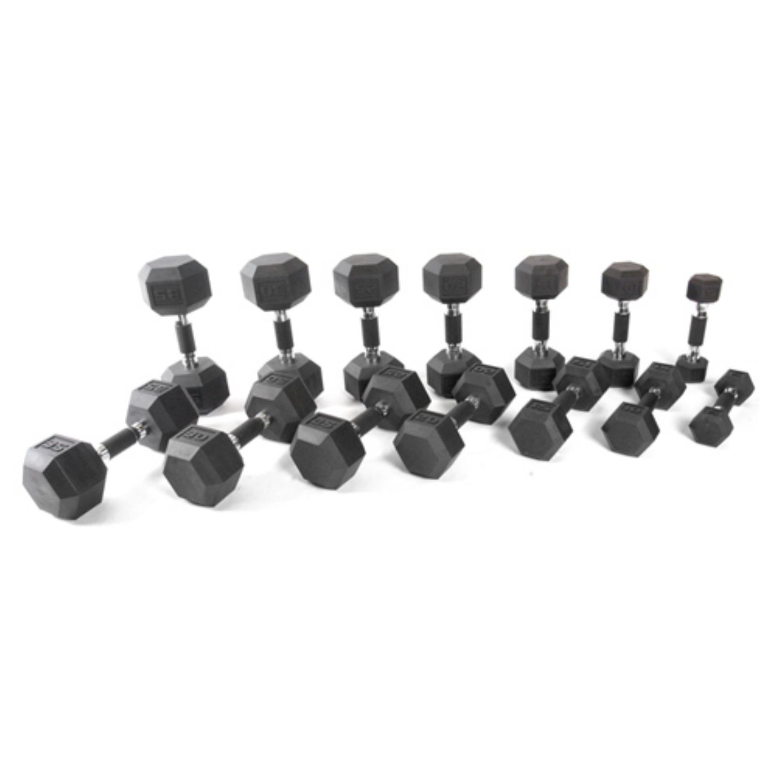 urethane hex dumbbell set