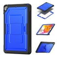 thumbnail image 3 of ELEHOLD Rugged Case with Pencil Holder For iPad 9th/8th/7th Generation, Built-in Kickstand Double-Layer Protection Full-Body Shockproof Cover For iPad 9th/8th/7th Generation,Blue, 3 of 11