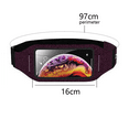 thumbnail image 2 of Sports Fitness Workout Waist Bag,With Clear Touch Screen Compatible With Mobile Phones 6.8 Inch - Fuchsia, 2 of 5