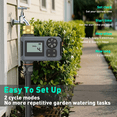 thumbnail image 2 of Hose Water Timer, Programmable Sprinkler Timer with Rain Delay/Manual/Automatic Drip Irrigation System for Outdoor Garden Yard, 1 Outlet, 2 of 7