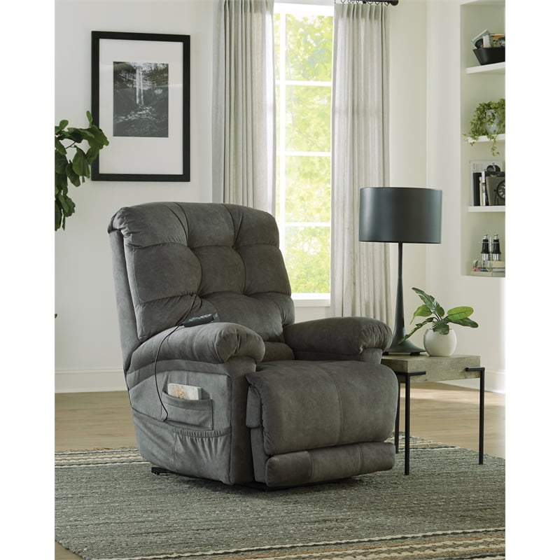 Catnapper Release Power Lift Recliner with Zero Gravity Recline in Gray