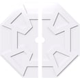 thumbnail image 1 of Ekena Millwork CMP38LG2-03000 38 in. OD x 3 in. ID Square Logan Architectural Grade PVC Contemporary Ceiling Medallion - 2 Piece, 1 of 1
