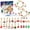 A, variant on 24 Days Christmas Advent Calendar Jewelry Making Kit, DIY Craft Set with Charms, Beads, Bracelet for Kids, Teens, Women