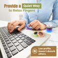 thumbnail image 3 of Paquete de 12 anillos giratorios con textura Fidget Rings KLT para adultos, 3 of 6