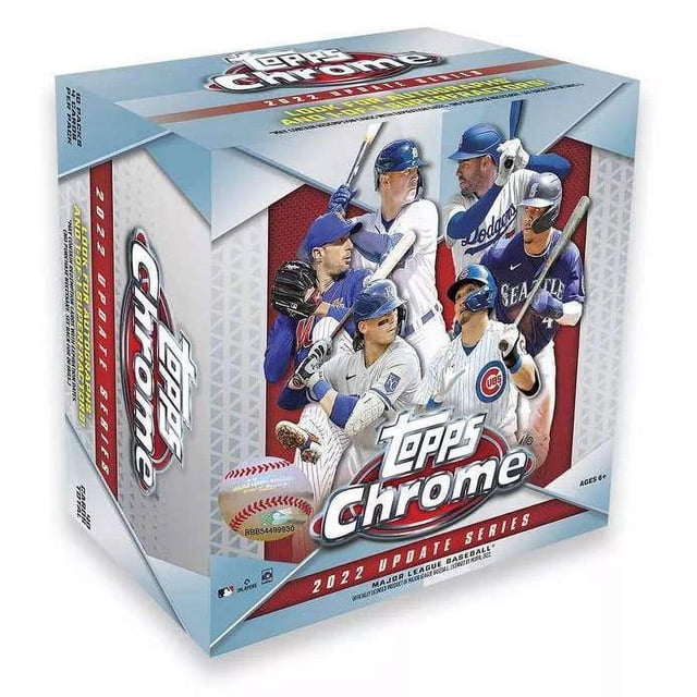 Tarjetas de béisbol Topps Chrome 2022 MLB Update Caja Mega