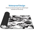 thumbnail image 4 of Camouflage Camo Gaming Mouse Pad XL Black White Gray Extended Big Large Desk Mat Non-Slip Rubber Base Stitched Edge Long Keyboard Mousepad for PC Computer Laptop,31.5×11.8 in, 4 of 6