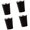 Black, variant on POYOGA 4pcs Stainless Steels Cup Stackable Camping Cup for Outdoor Travel Hiking