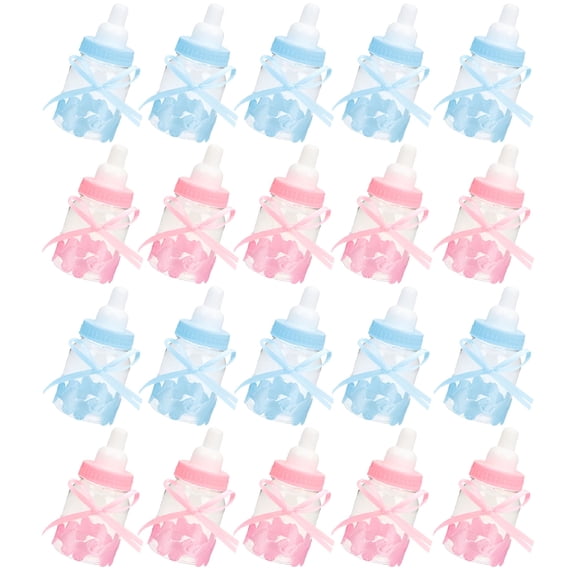 ACDANC Milk Bottle Candy Box Gender Reveal Party Supplies Baby Shower Favors for Boys Decorative Girl Pcs