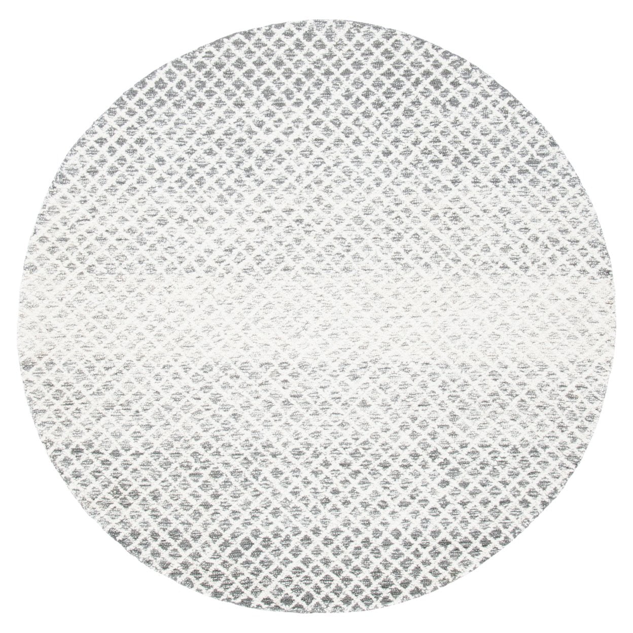 SAFAVIEH Micro-Loop Arnold Diamond Area Rug, Grey/Ivory, 6' x 9'