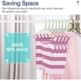 thumbnail image 4 of SPECILITE Wire Hangers 50 Pack, Metal Wire Clothes Hanger Bulk for Coats, Space Saving Metal Hangers Non Slip, Bronze, 4 of 7