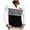 White, variant on Casual Tops for Men,Button-Up for Men,Men Casual Tops Striped Color Block Business Casual Half Button Placket Round Neck Long Sleeve Shirt Tops
