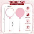 thumbnail image 2 of Uxcell 2 Pack Beadable Mirrors with Handle, 5.7 Inch Long Bead Mirror Bars Removable, Portable Round Hand Mirrors for DIY Jewelry Making and Beaded Crafts (Pink), 2 of 7