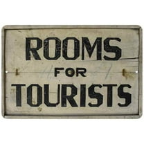 Rooms for Tourists Vintage Look Chic 8x12 Metal Sign 108120020009