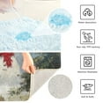 thumbnail image 5 of 2 Piece Bath Mat Set with U-Shaped Toilet Mat and Rectangle Bath Rugs Non Slip Machine Washable Bathroom Mats Moody Snowman Couple, 5 of 7