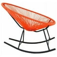 thumbnail image 2 of Acapulco Rocker Chair – Stylish Indoor -Outdoor Rocking Chair with a Comfortable Grey Woven Seat and Sleek Black Frame, Perfect for Relaxing in Your Garden, Patio, or Balcony, 2 of 2